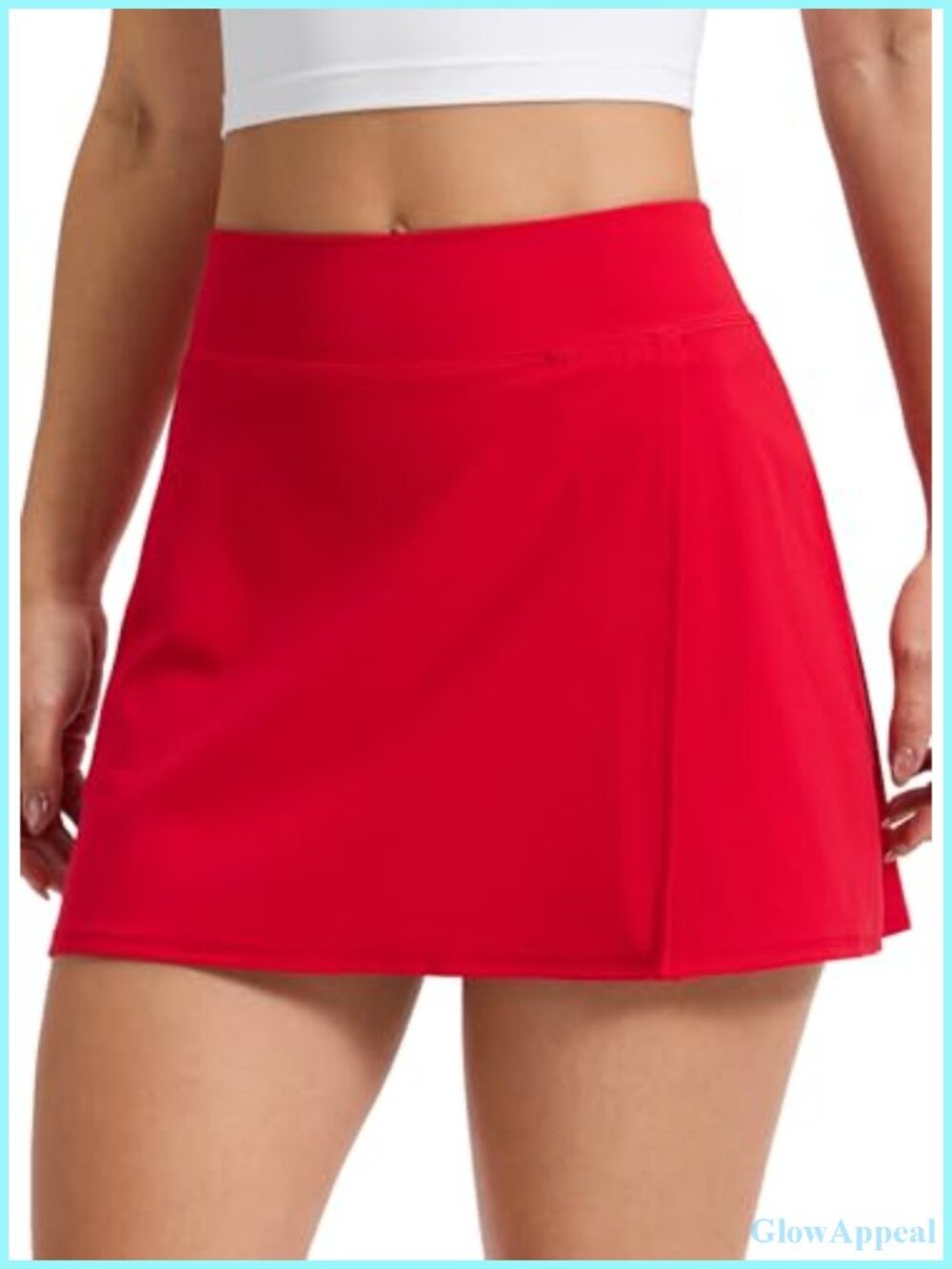Butterlift High Rise Side Slit Golf Skirt with Built-in Short Liner